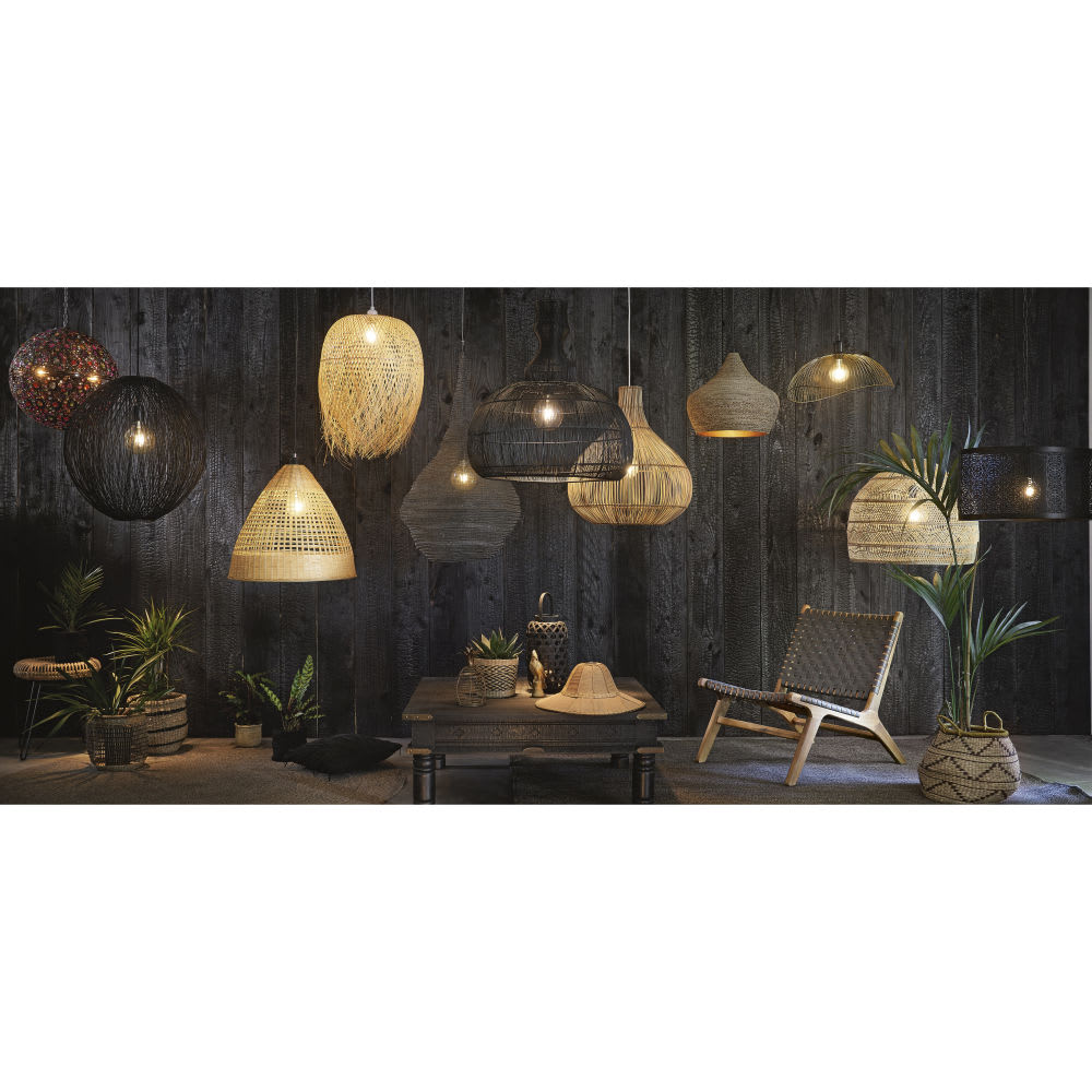  Suspension  en bambou  tress  Giant Maisons  du Monde 