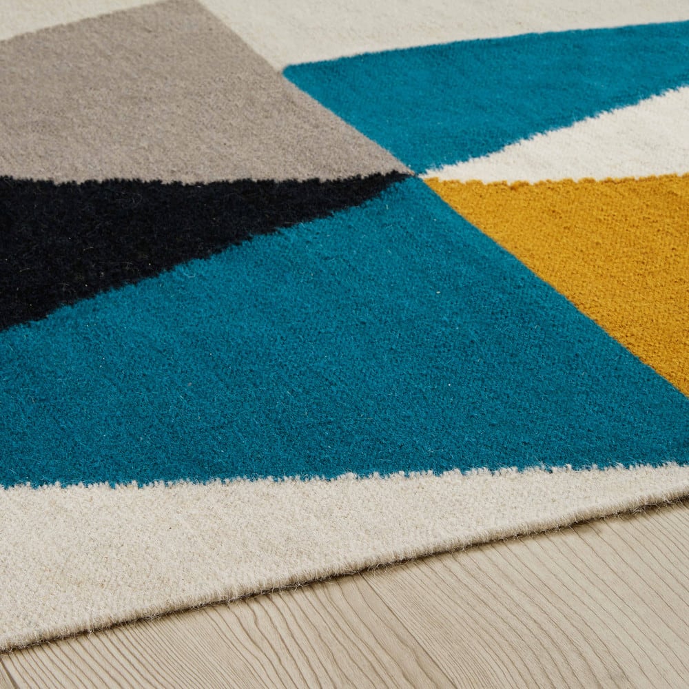 Tapis en laine motifs graphiques 160x230cm Archi | Maisons du Monde