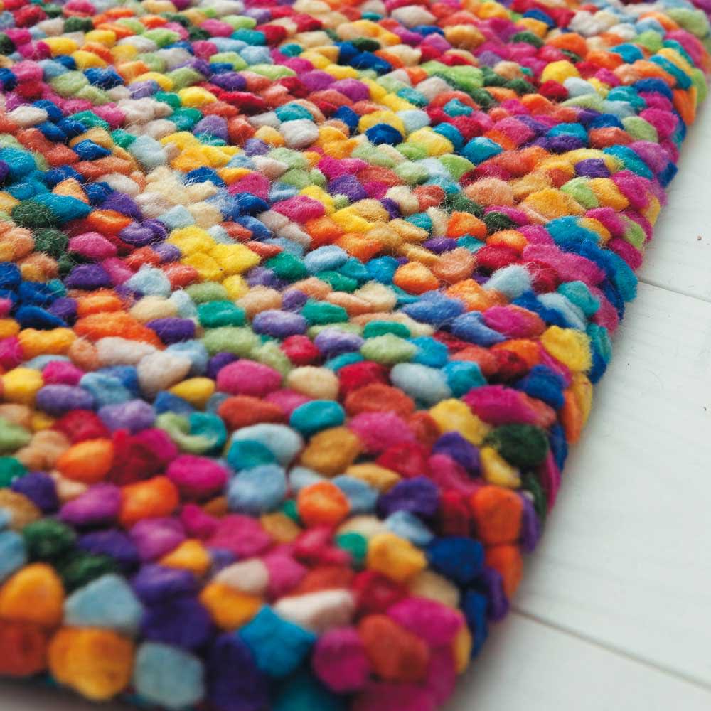  Tapis  en laine multicolore  140 x 200 cm Rainbow Maisons 