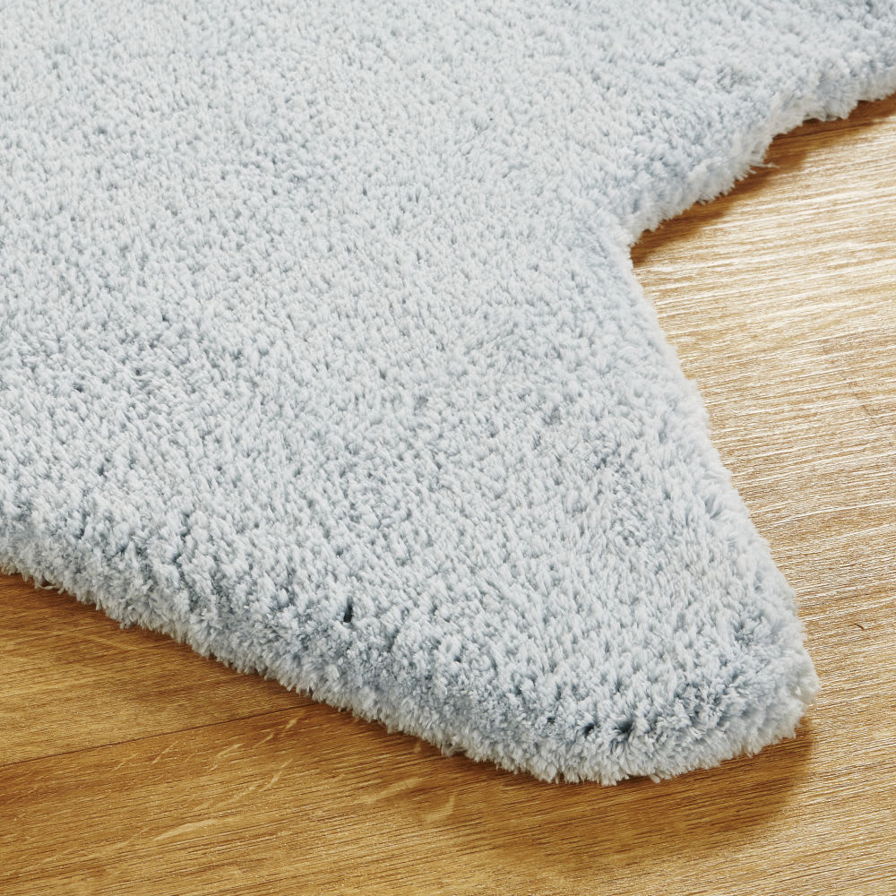 Tapis étoile bleu clair 100x100 Gaspard | Maisons du Monde