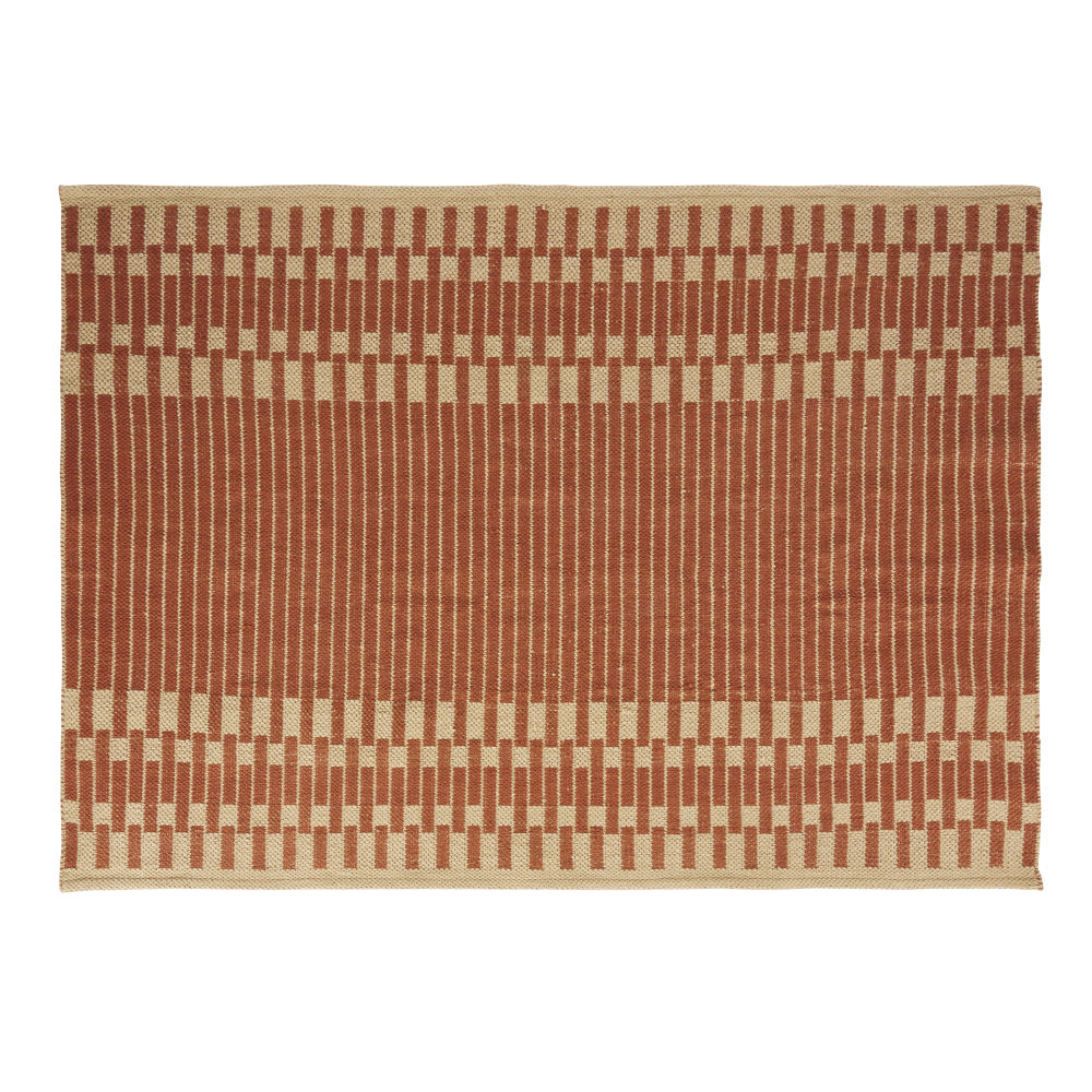 Tappeto KILIM ARANCIONE 100% cotone - Floorita SRL