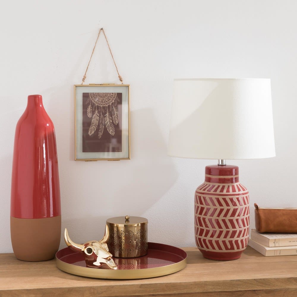 Tête de buffle déco en porcelaine dorée H9 Marcus Maisons du Monde