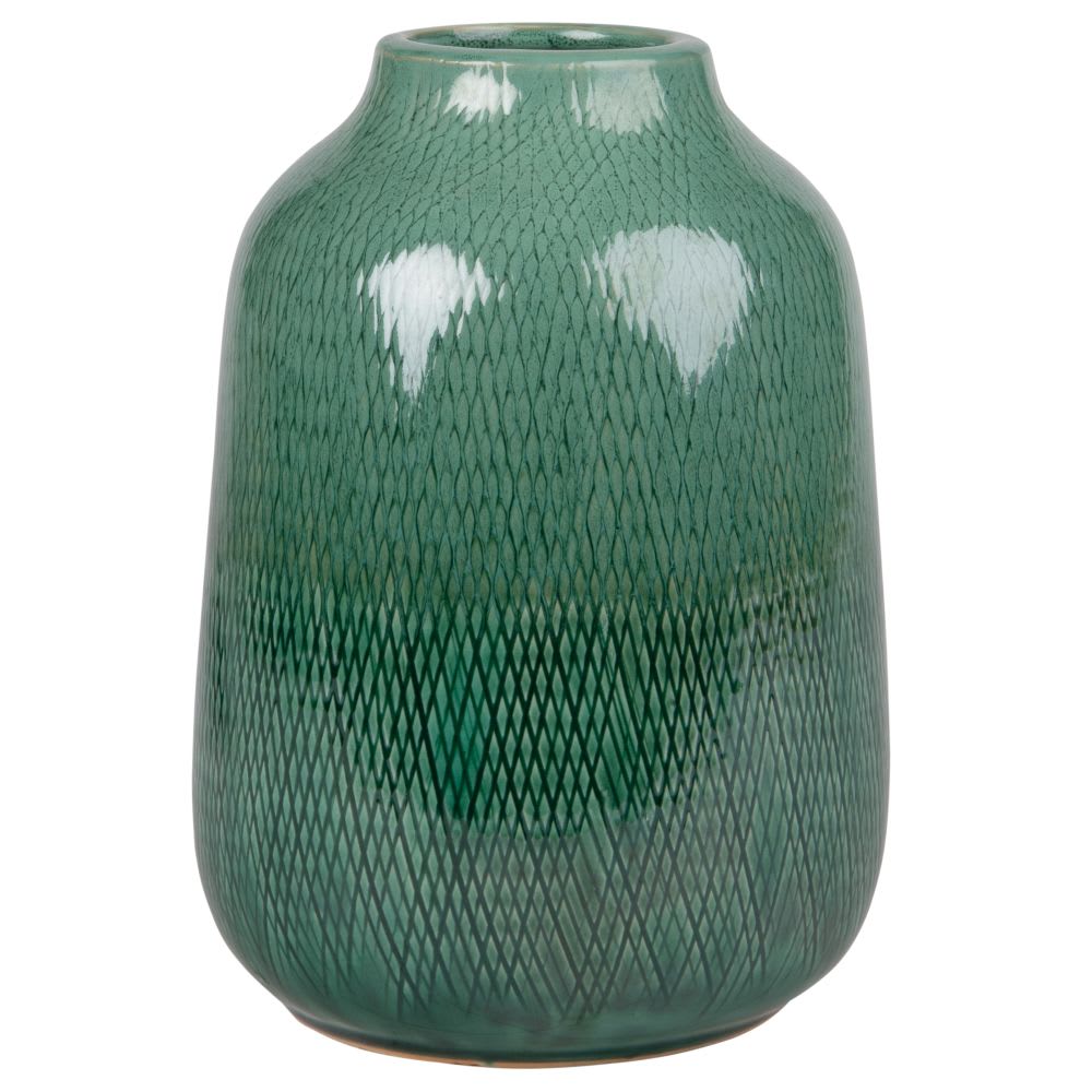 Vase en céramique vert dégradé H21 Maisons du Monde