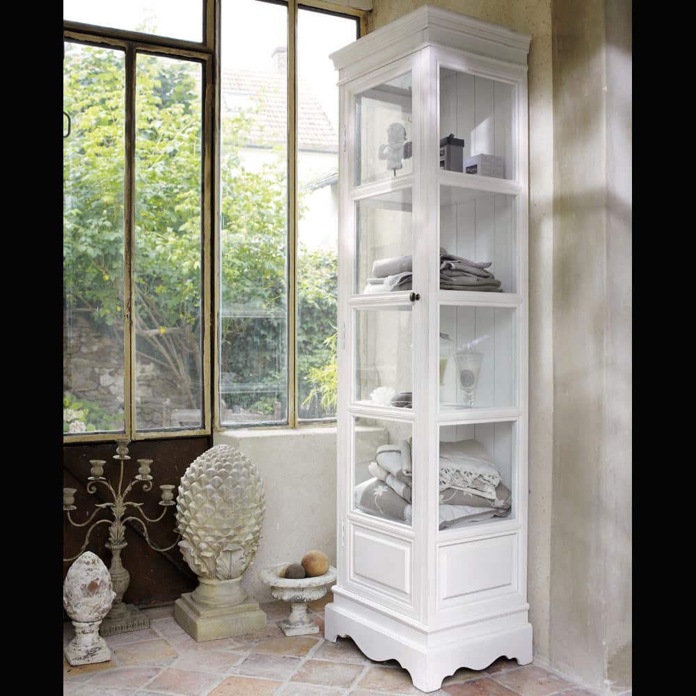 Vetrina bianca in legno di paulonia L 49 cm Joséphine Maisons du Monde