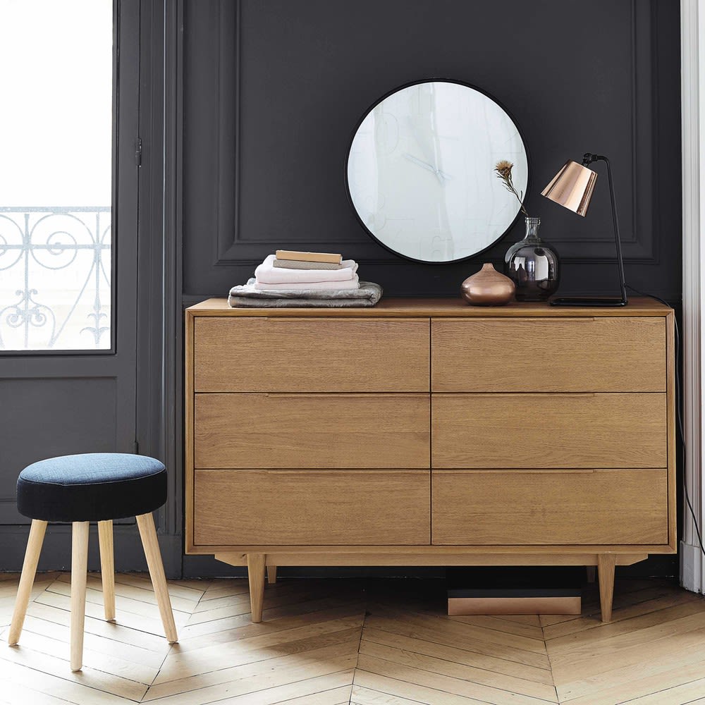 Vintage Doppelkommode aus massiver Eiche Portobello Maisons du Monde