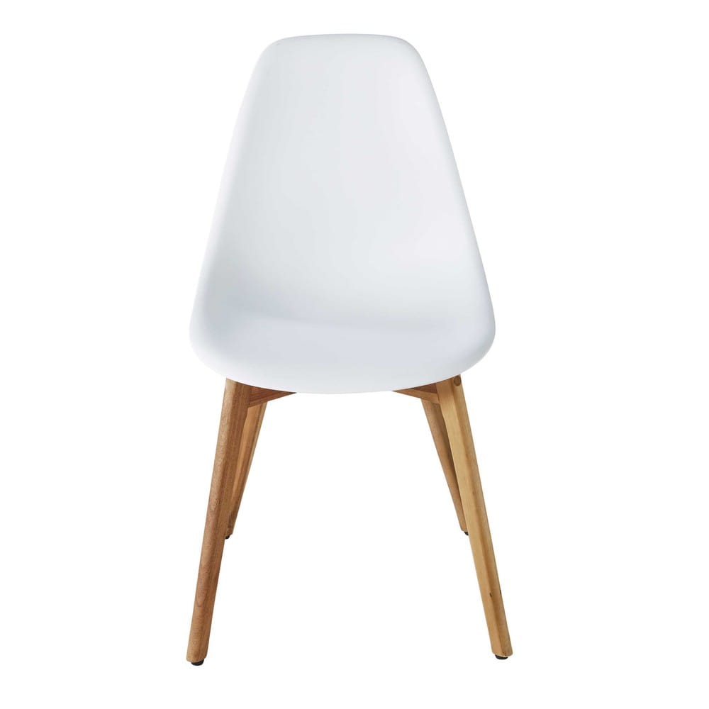 White Scandinavian Garden Chair Lima Maisons Du Monde White Scandinavian Garden Chair Lima