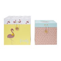 2 Aufbewahrungsboxen bedruckt mit tropischen Motiven 2 Aufbewahrungsboxen bedruckt mit tropischen Motiven