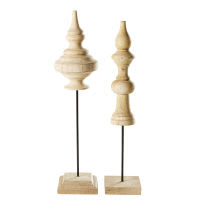 2 figuras de mango tallado Alt.69 2 figuras de mango tallado Alt.69