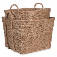 2 quadratische Flechtkörbe L39 und L45 cm TRIBU 2 quadratische Flechtkörbe L39 und L45 cm TRIBU