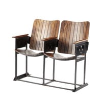 2 seater distressed mango wood industrial bench seat 2 seater distressed mango wood industrial bench seat