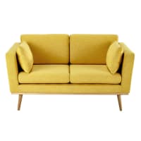 TIMEO - 2-Seater Sofa in Yellow