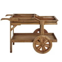 ALEXANDRE - 2-wheel trolley in antique pine