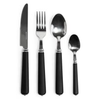 SOFT - 24-piece cutlery set in black