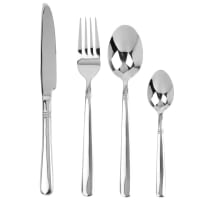 ZONZA - 24-piece silver steel cutlery set