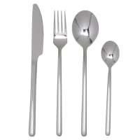 MADRID - 24-piece silver steel cutlery set