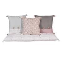 3 coussins + matelas en coton 3 coussins + matelas en coton