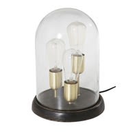3 Lampen unter Glasglocke 3 Lampen unter Glasglocke