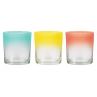 3 portalumini in vetro multicolore 3 portalumini in vetro multicolore