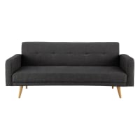 BROADWAY - 3-Seater Clic Clac Sofa Bed in Mottled Grey