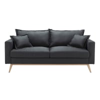 DUKE - 3-Seater Sofa in Slate Grey