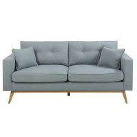 3-Sitzer-Sofa im skandinavischen Stil, eisblau 3-Sitzer-Sofa im skandinavischen Stil, eisblau