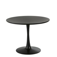 CIRCLE - 4/5-person dining table in black D100cm
