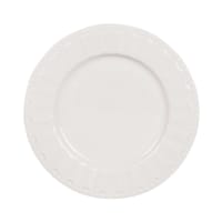 CHARLOTTE - Lotto di 6 - 6 piatti da dessert bianchi in porcellana