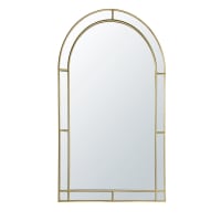 BERGUES - 70x110cm gold metal bevelled mirror