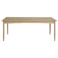 ALÈS - 8/10-person dining table in solid mango wood L200cm
