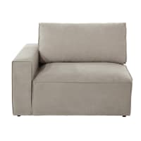 MALO - Accoudoir gauche pour canapé modulable beige