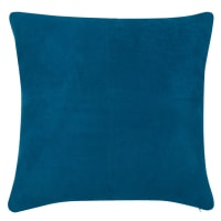 Almofada em camurça azul-índigo 60x60, OEKO-TEX®