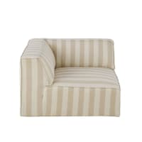 FAKIR - Angolo di divano modulabile con motivo a righe