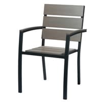 Anthracite Grey Aluminium Garden Armchair Anthracite Grey Aluminium Garden Armchair