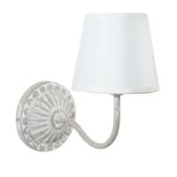Applique en métal et toile effet vieilli grise H 30 cm Applique en métal et toile effet vieilli grise H 30 cm