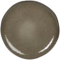 YELLOWSTONE - Lot de 6 - Assiette plate en grès vert