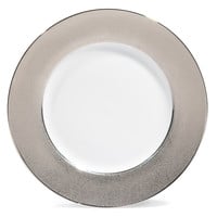 Assiette plate en porcelaine argent D 27 cm ÉCAILLE SAUVAGE Assiette plate en porcelaine argent D 27 cm ÉCAILLE SAUVAGE
