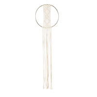 Attrape-rêves macramé en coton beige Attrape-rêves macramé en coton beige