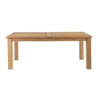 Ausziehbarer Gartentisch aus recyceltem Teakholz, L200 Ausziehbarer Gartentisch aus recyceltem Teakholz, L200