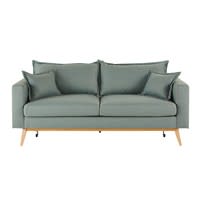 Ausziehbares 3-Sitzer-Vintage-Sofa, wassergrün Ausziehbares 3-Sitzer-Vintage-Sofa, wassergrün
