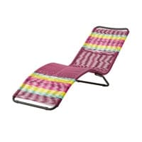 Bain de soleil en résine tressée multicolore Bain de soleil en résine tressée multicolore