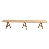 Banc de jardin en teck recyclé L300 Banc de jardin en teck recyclé L300