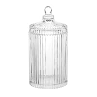 REGINA - Behälter aus geriffeltem Glas