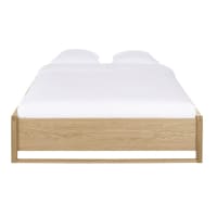 OMNI - Beige 4-drawer bed, L170cm
