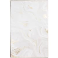 VALIA - Beige and gold canvas print with wood frame 60x90cm