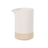 Beige and sand-coloured stoneware pitcher 0.25L