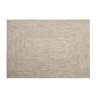 LUKAS - Beige tapijt van gerecycleerd polyester 140 x 200 cm, OEKO-TEX®