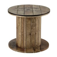 Beistelltisch Kabeltrommel aus Mangoholz, D50 Beistelltisch Kabeltrommel aus Mangoholz, D50