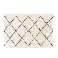 Berber-Teppich aus Wolle und Baumwolle 140x200 Berber-Teppich aus Wolle und Baumwolle 140x200