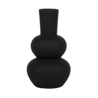 Black Dolomite Vase H20cm