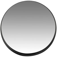 BARKY - Black metal mirror D76cm